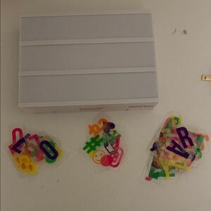 Colorful Light Up Letter Board